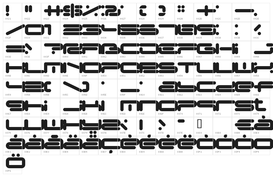 LL_Medien Character Map