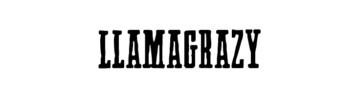 Llama Grazy  免费字体下载