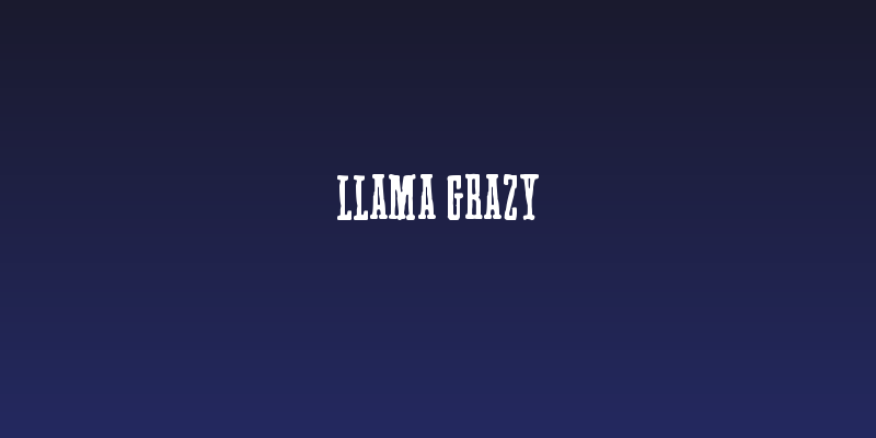 Llama Grazy Social Header
