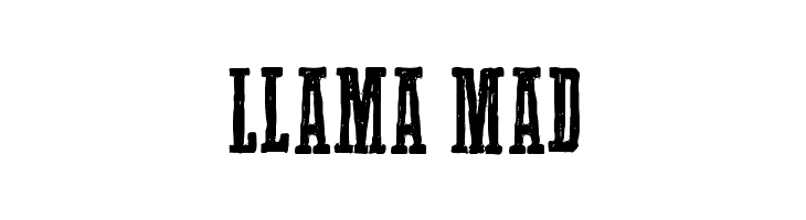 Llama Mad  Frei Schriftart Herunterladen