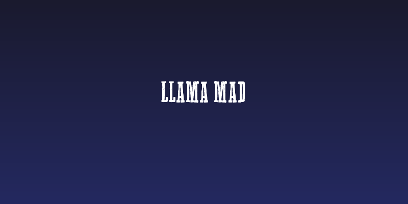 Llama Mad Social Header
