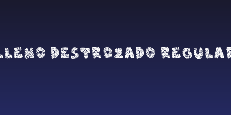 Lleno Destrozado Regular Social Header