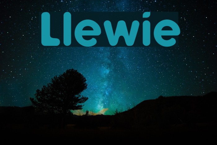 Llewie Font examples