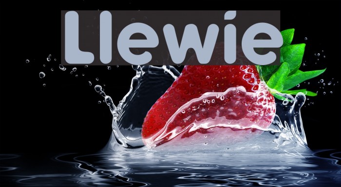 Llewie Font examples