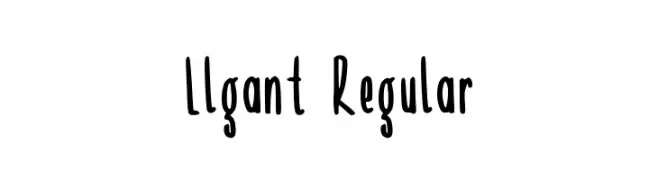 Llgant Regular  تنزيل الخطوط