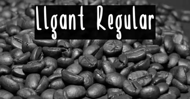 Llgant Regular Font examples