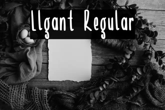 Llgant Regular Font examples