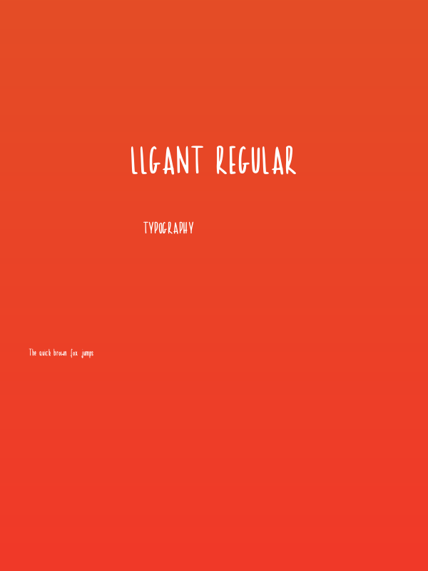 Llgant Regular Poster