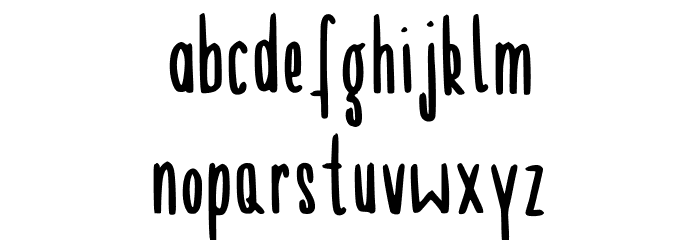 Llgant Regular Font LOWERCASE