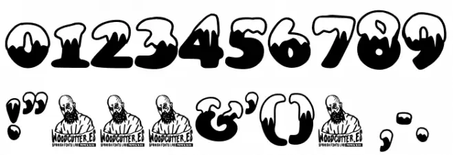 Lluvia Blanca Schriftart Anderer Schreiben