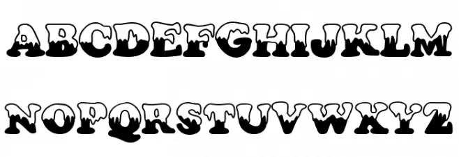 Lluvia Blanca Schriftart Groß