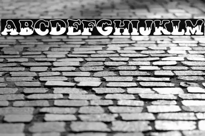 Lluvia Blanca Schriftart examples