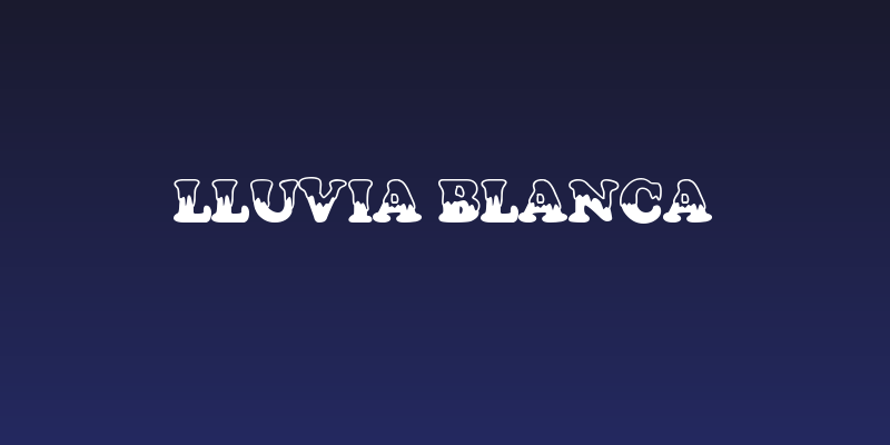 Lluvia Blanca Social Header