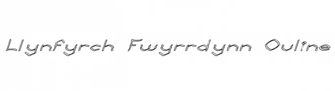 Llynfyrch Fwyrrdynn Ouline 