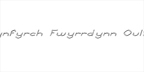 Llynfyrch Fwyrrdynn Ouline Logo