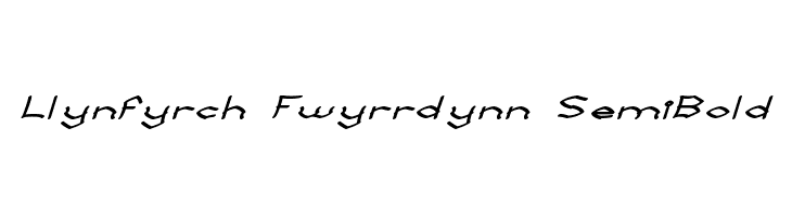 Llynfyrch Fwyrrdynn SemiBold  Frei Schriftart Herunterladen