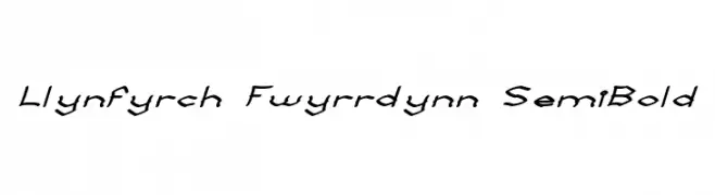 Llynfyrch Fwyrrdynn SemiBold 