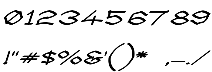 Llynfyrch Fwyrrdynn SemiBold Шрифта ДРУГИЕ символов