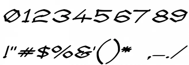 Llynfyrch Fwyrrdynn SemiBold Шрифта ДРУГИЕ символов