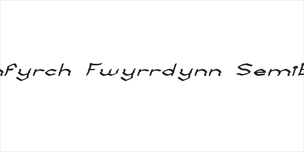 Llynfyrch Fwyrrdynn SemiBold Logo