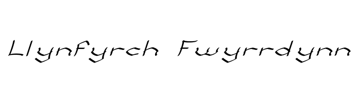 Llynfyrch Fwyrrdynn Font