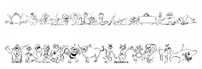 LM Animal Toons Polices MAJUSCULES
