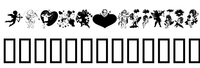 LM Cupids Font LOWERCASE