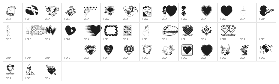 LM Valentines  1 Character Map