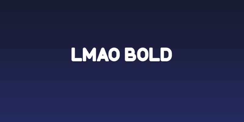 LMAO Bold Social Header