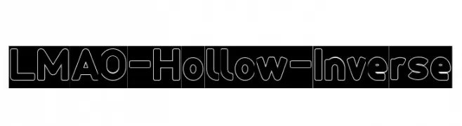 LMAO-Hollow-Inverse  フリーフォントのダウンロード