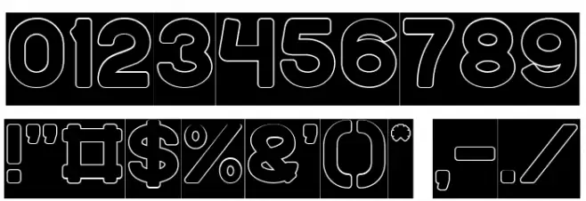 LMAO-Hollow-Inverse Font OTHER CHARS