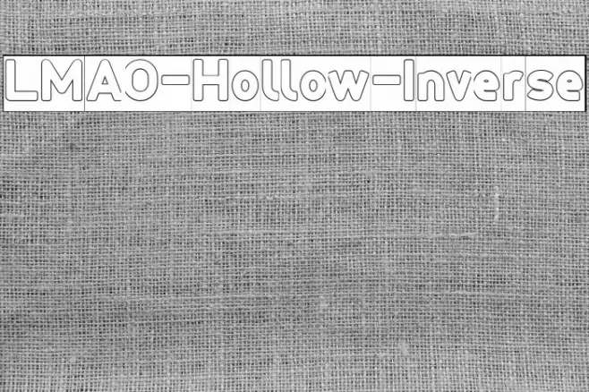 LMAO-Hollow-Inverse Font examples