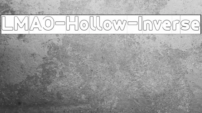 LMAO-Hollow-Inverse Font examples