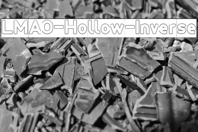 LMAO-Hollow-Inverse Font examples