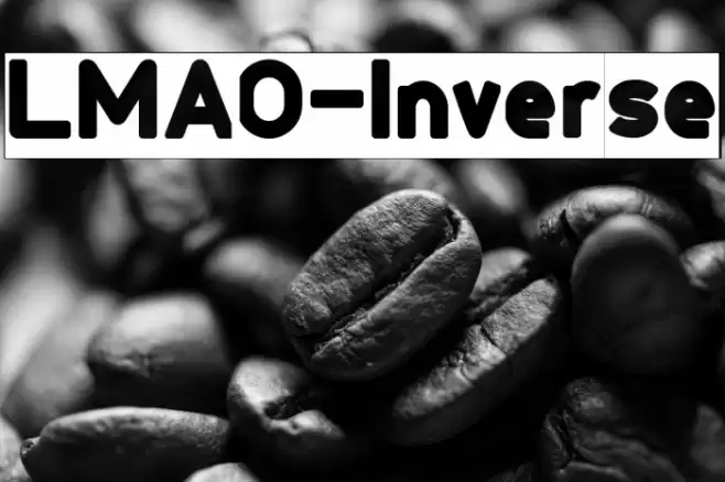 LMAO-Inverse Font examples