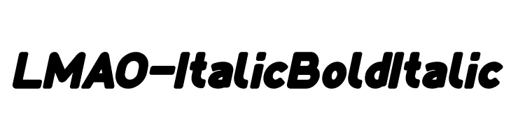 LMAO-Italic Bold Italic  les polices de caractères gratuit tlcharger