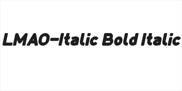 LMAO-Italic Bold Italic Logo