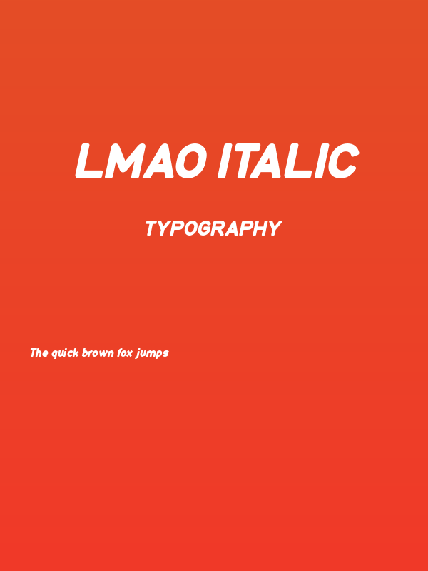 LMAO Italic Poster