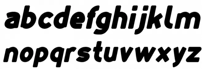 LMAO Italic फ़ॉन्ट लोअरकेस