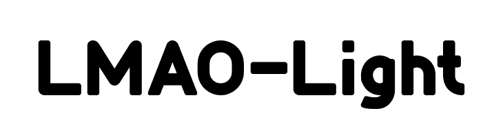 LMAO-Light  Frei Schriftart Herunterladen