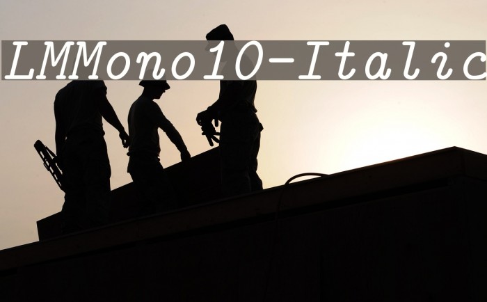 LMMono10-Italic Font examples
