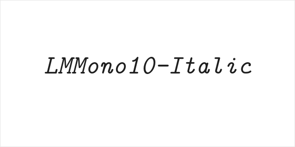 LMMono10-Italic Logo