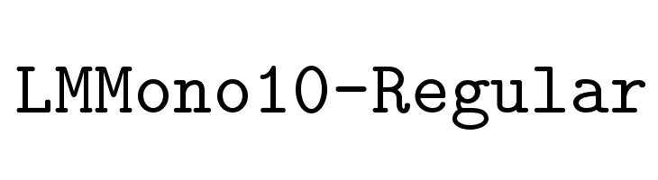 LMMono10-Regular Font
