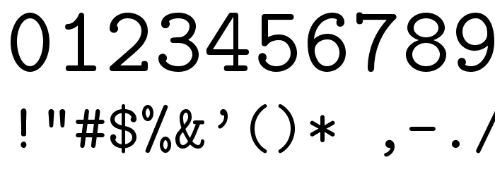 LMMono10-Regular Font OTHER CHARS