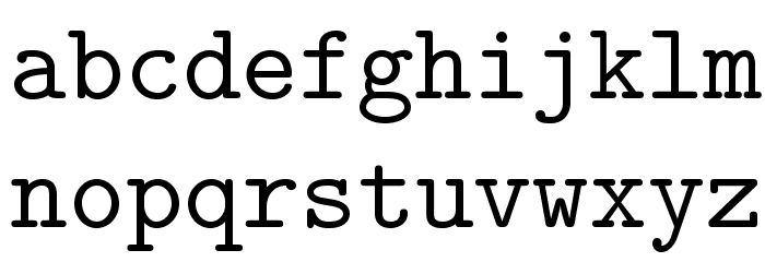 LMMono10-Regular Font LOWERCASE