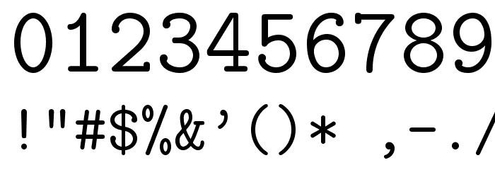 LMMono12-Regular Font OTHER CHARS