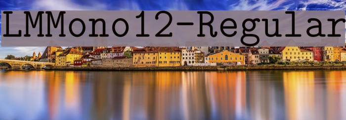 LMMono12-Regular Font examples