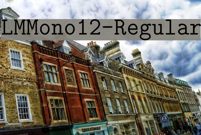 LMMono12-Regular Font examples