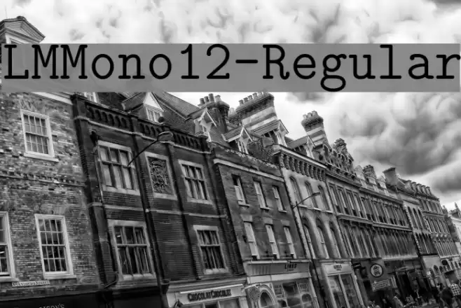 LMMono12-Regular Шрифта examples