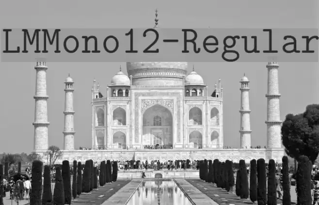 LMMono12-Regular Шрифта examples